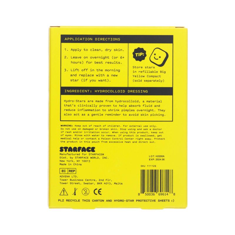 Starface - Mini Hydro Star Pimple Patches Pack 16pc