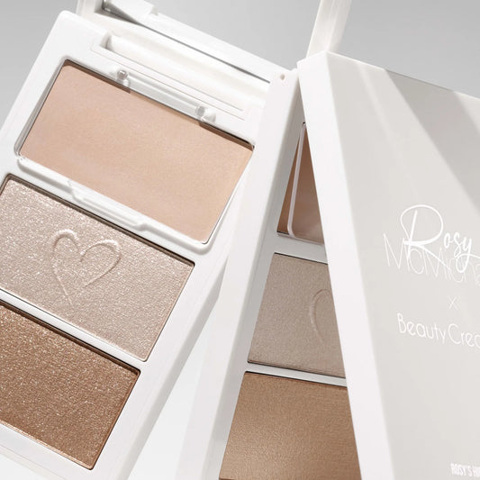 Rosy McMichael X Beauty Creations - Paleta de Iluminadores Rosy´s Highlight Trio