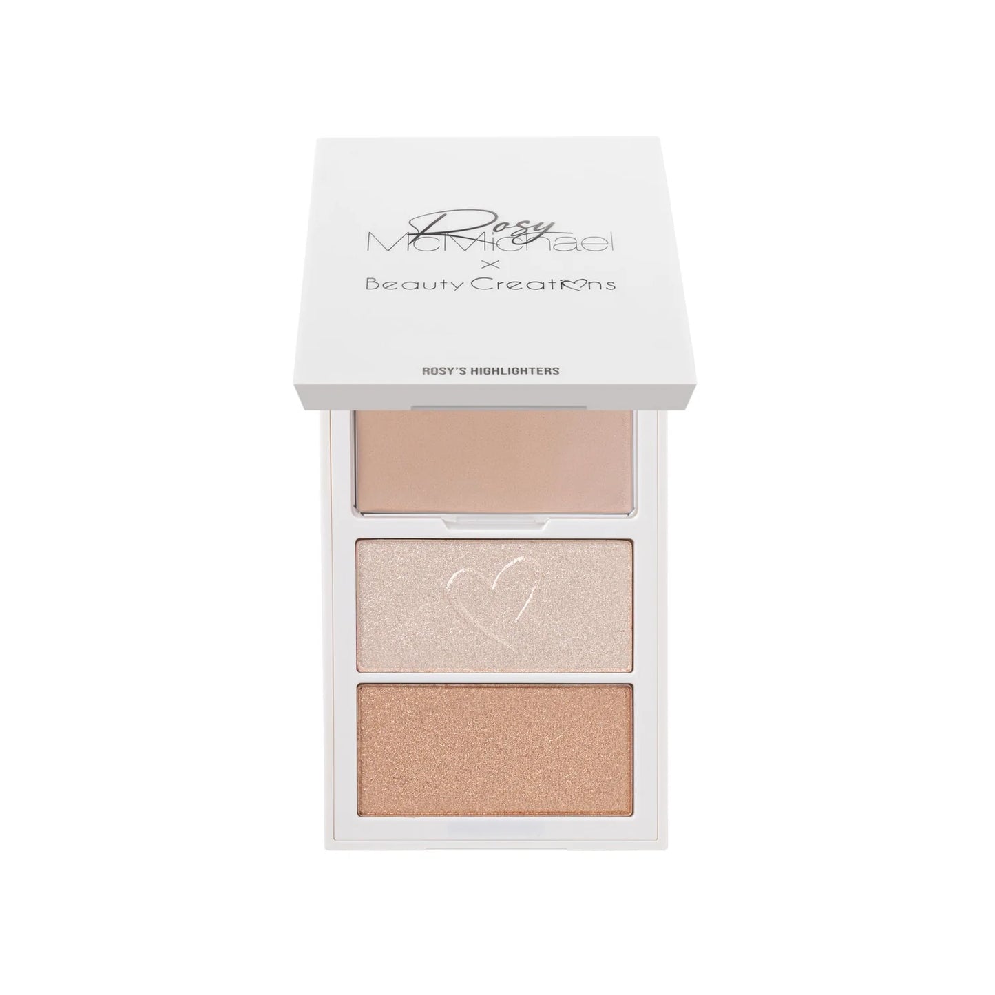 Rosy McMichael X Beauty Creations - Paleta de Iluminadores Rosy´s Highlight Trio