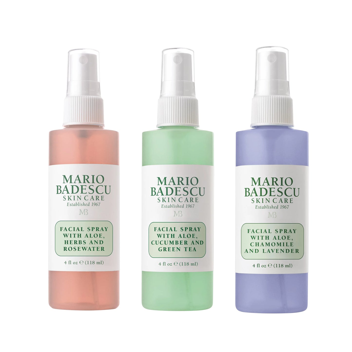 Mario Badescu - Spritz. Mist. Glow. Facial Spray Trio