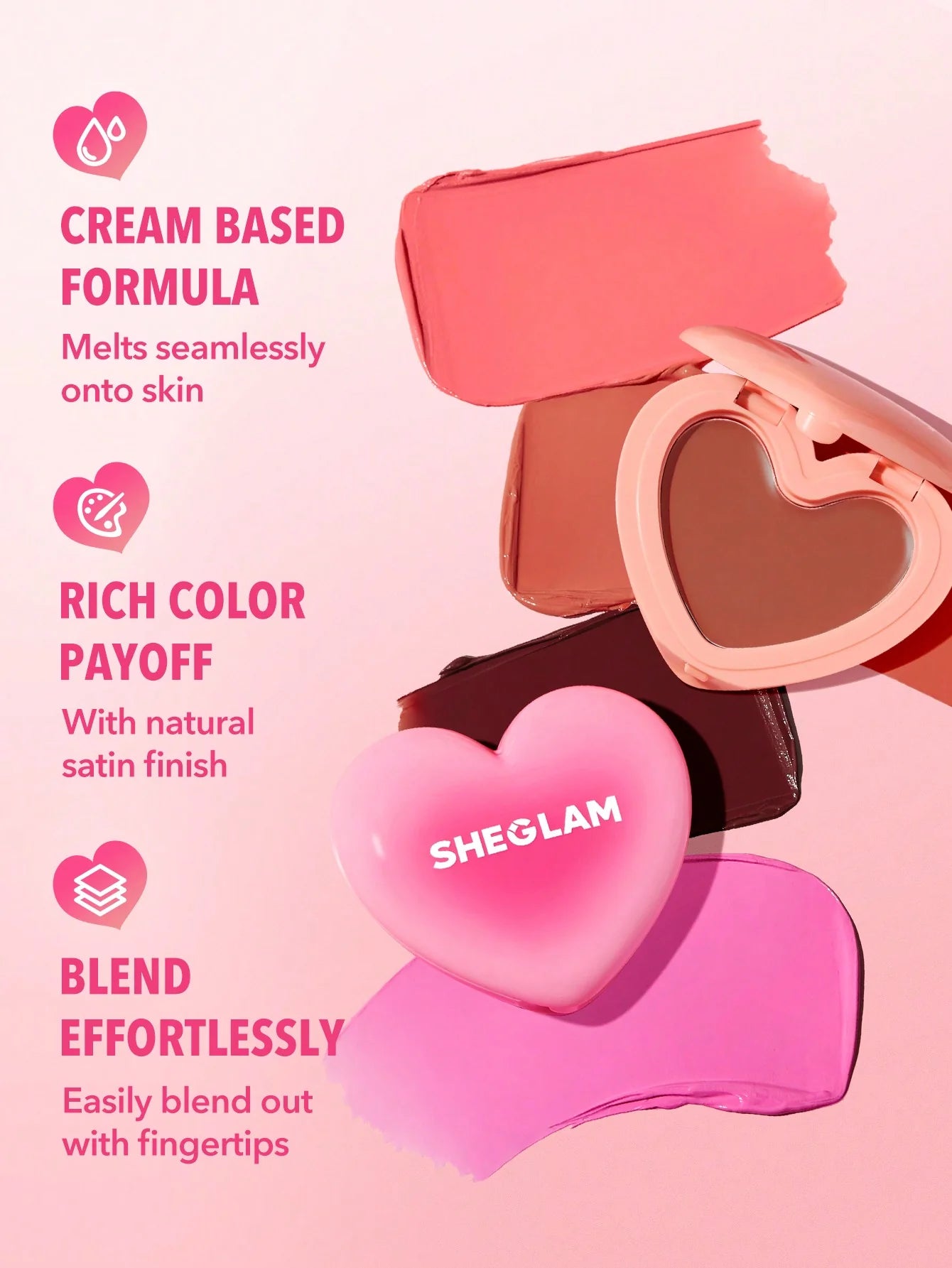 Sheglam - Playing Cupid Cream Blush