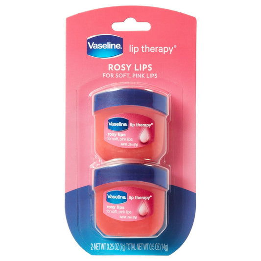 Vaseline - Bálsamo Lip Therapy Fragrance free Rosy Lips Twin Duo
