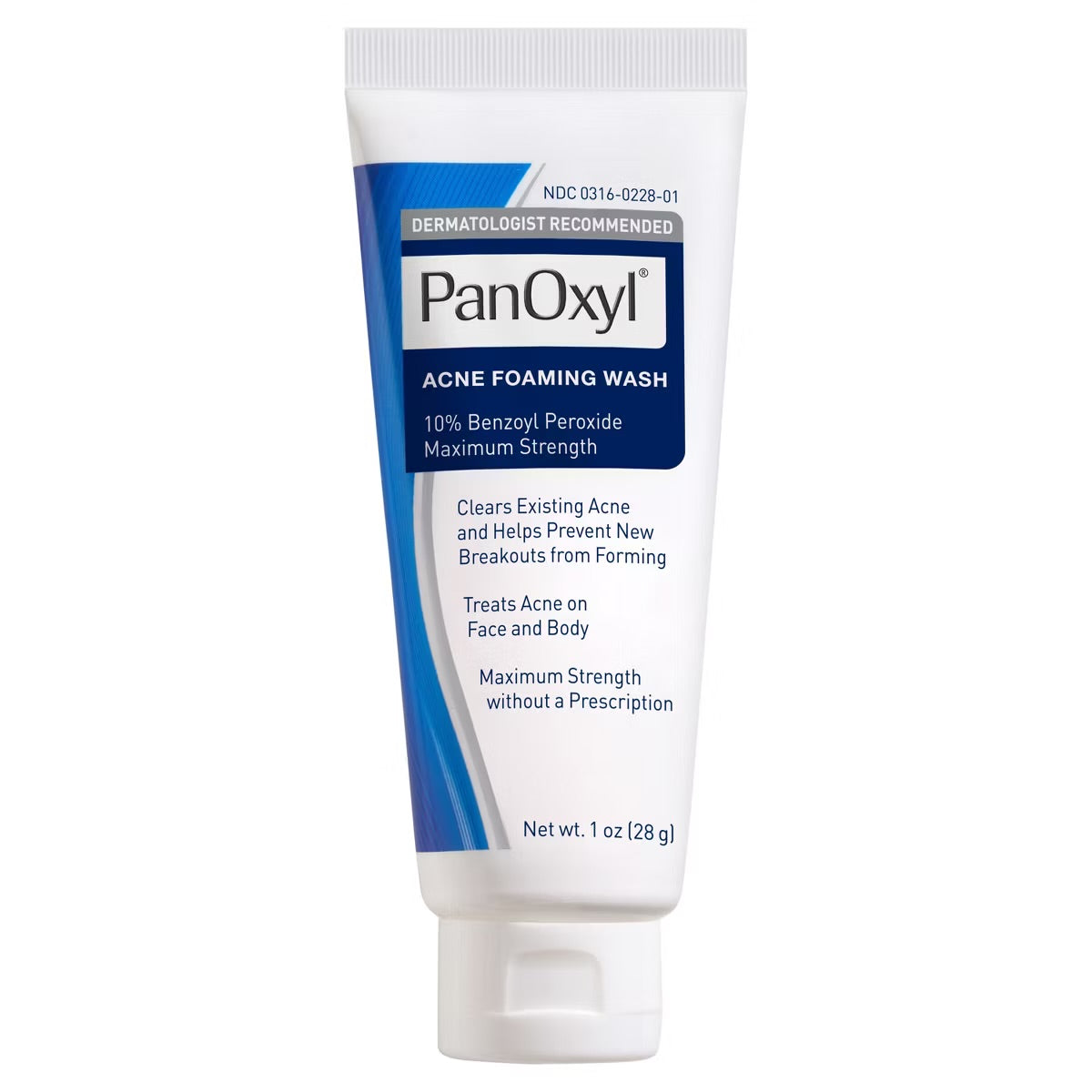 PanOxyl - Espuma Limpiadora 10% Benzoyl Peroxide Acne Foaming Wash - 1oz