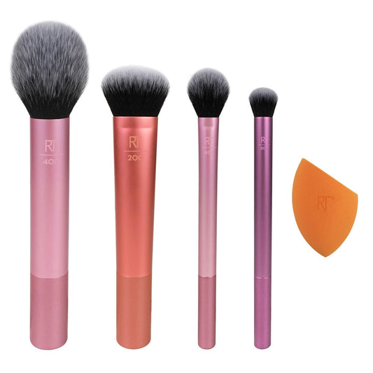 Real Techniques - Set de Brochas Everyday Essentials Makeup Brush Kit - 5pc