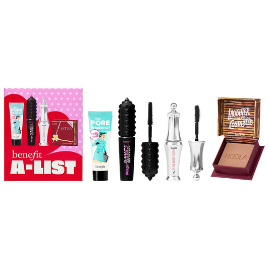 Benefit Cosmetics- A-List Bestsellers Mini Mascara, Brow Gel, Bronzer, & Primer Set**BAJO-PEDIDO**