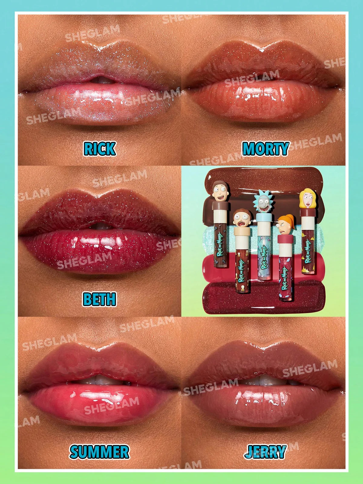 Rick and Morty X SHEGLAM Family Counseling Lip Gloss Set – Issey-K Makeup