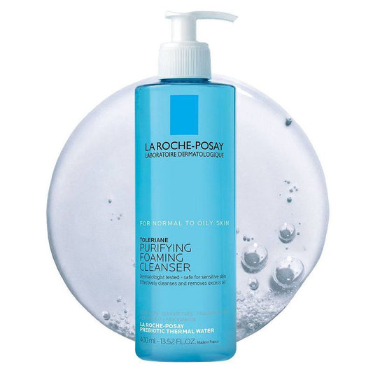 La Roche Posay - Purifying Foaming Face Wash, Toleriane Purifying Facial Cleanser for Oily Skin with Niacinamide