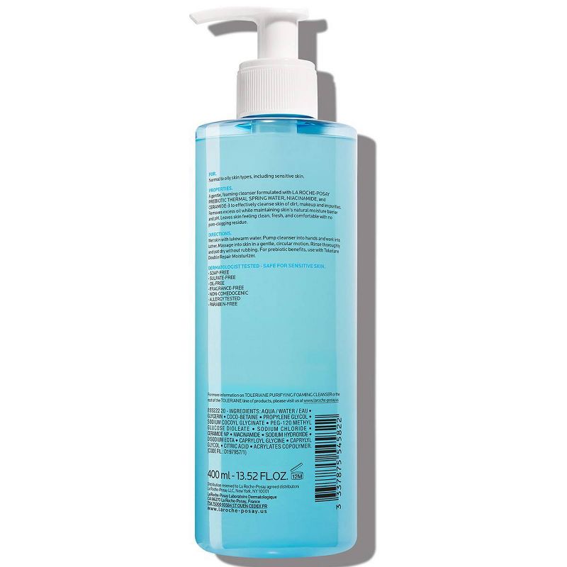 La Roche Posay - Purifying Foaming Face Wash, Toleriane Purifying Facial Cleanser for Oily Skin with Niacinamide